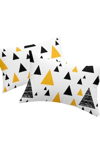 Eponj Home 2li Yastık Kılıfı 50x70 Cm Only İlove Siyah-sarı Siyah - Sarı