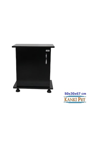 Kanki Pet İthal Akvaryum Mdf Siyah Sehpa 50 x 30 x 67 CM
