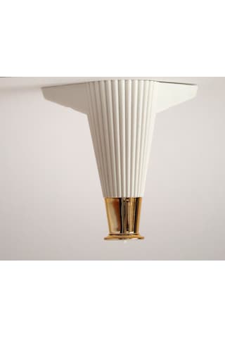 Ahsen Efsane Beyaz Gold Dekoratif 15 Cm Mobilya Ayağı