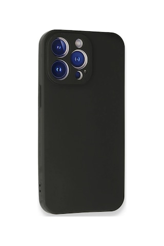 Newface Apple iPhone Uyumlu 13 Pro Max Kılıf First Silikon Semeglbl - 72 - Siyah