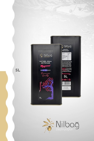 Nilbağ Zeytinyağları Ayvalık Natural Sızma Zeytinyağı Meyvemsi Teneke 5 L