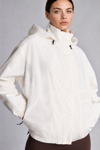 Defacto Rüzgar Geçirmez Regular Fit Reglan Kollu Kapüşonlu Yağmurluk C4949ax26auwt80 Beyaz-wt80