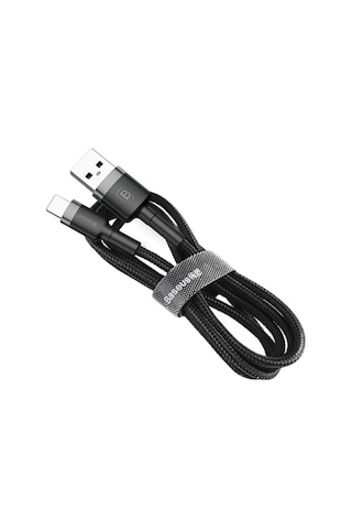 Baseus Catklf-cg1 2 M Cafule Cable 2A Type-C Şarj Kablosu Gri Siyah