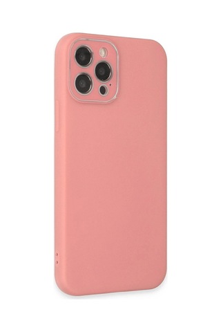 Mey İthalat iPhone Uyumlu 12 Pro Max Kılıf Lansman Glass Kapak - Pembe