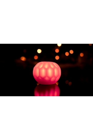 Fener Mum Petek Kırmızı Kavun Kokulu Dekoratif Mum