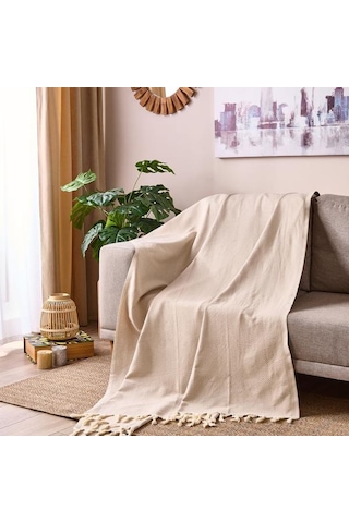 Dc Home Trendy Koltuk Şalı - Bej - 170x230 Cm Bej