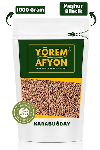 Yörem Afyon Meşhur Bilecik Glutensiz Mineral Ve Protein Deposu Diyet Dostu Vegan Karabuğday 1000gr