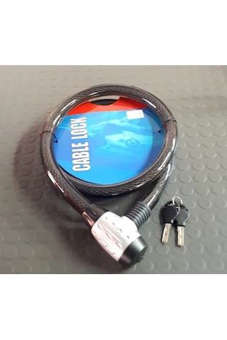 Motosiklet Kilit Motosiklet Çelik Halat Kilit 25x1500 Kilit Siyah N11.329