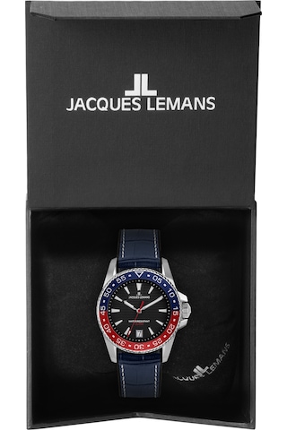 Jacques Lemans 1-2205d Lıverpool Dıver Erkek Kol Saati Gümüş - Mavi