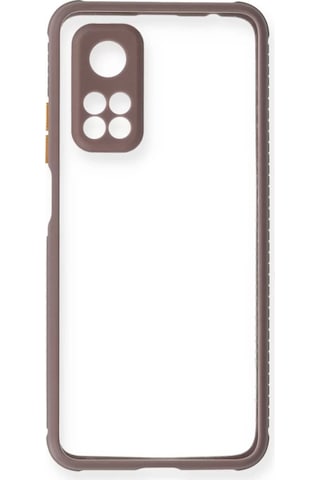 Newface Xiaomi Mi 10t Pro Kılıf Miami Şeffaf Silikon - Açık Mor