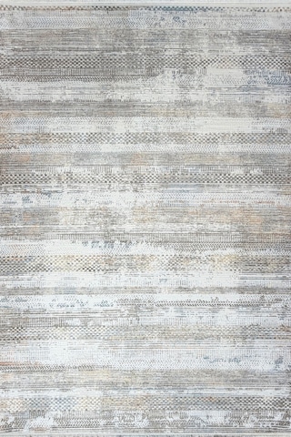 Antik 22 Dokuma Tabanlı Antialerjik Dikdörtgen Halı - Orta Havlı Düz Saçaklı Çok Renkli Salon Halısı Krem