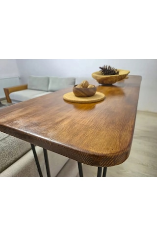 %100 Masif Bar Masası Mutfak Adası, Kahve Köşesi, Yemek Masası, Oturma Odası Bistro 140x40