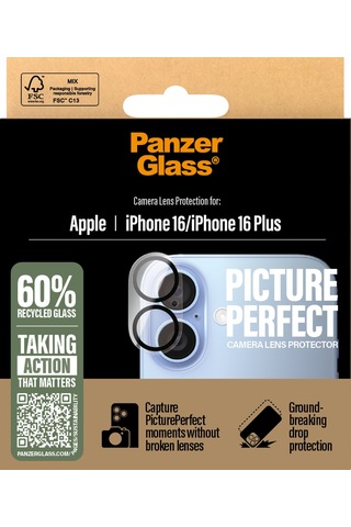Panzerglass Pictureperfect Apple Uyumlu iPhone 16 16 Plus Kamera Lens Koruyucu