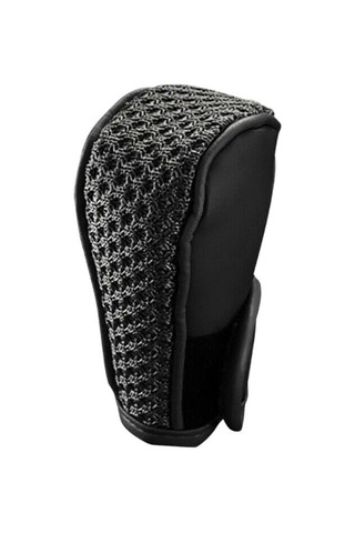 Sones Universal Araç Pu + Buz İpek Vites Topuzu Koruyucu Kapak Siyah