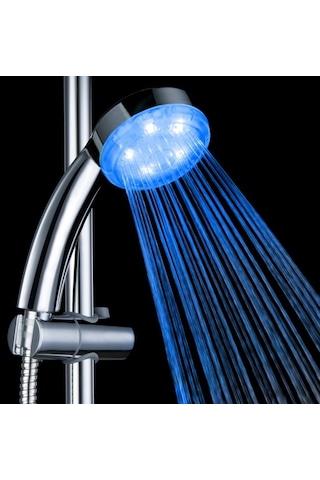 Suntek 24cm Mavi Led Otomatik Işık Yağmurlama Duş Başlığı