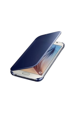 Galaxy S6 İle Uyumlu Clear View Cover Siyah Ef-zg920bbegww