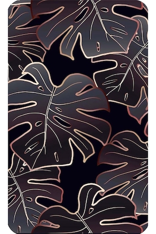 Rovigo Home Baskılı Kaymaz Taban 2 Li Banyo Paspas Takım Rvg5221-100X60-60X50 Çok Renkli