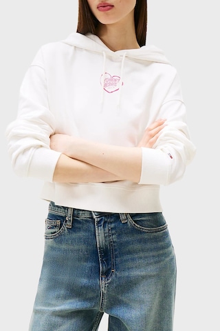 Tommy Jeans Bayan Sweat Dw0dw21408 Ybl Beyaz Beyaz