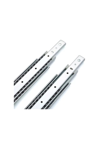 Teleskobik 35mm Çekmece Ray Bilyeli Mobilya Dolap Rayı 50cm 35mm 2 Takım Krom Çok Renkli