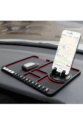 Çok Fonksiyonlu Araç Içi Torpido Kaydırmaz Telefon Tutucu Aparat