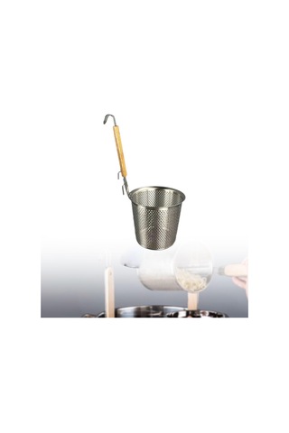 Homyl Gıda Süzgeci Derin Yağda Kızartılmış Yiyecekler Gümüş