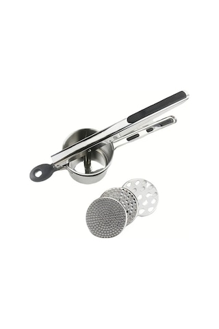 Honeybeeshop 1 Adet Siyah Paslanmaz Çelik Manuel Patates Ezici Kaymaz Saplı Patates Püresi Meyve Havuç Presi