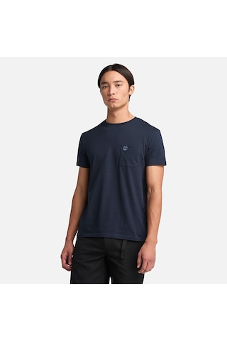 Timberland Dunstan River Chest Pocket Erkek T-shirt-32656 Koyu Mavi