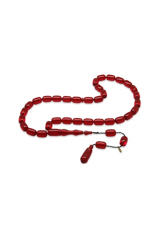 Tesbihname Katalin Tesbih - Sistemli - Usta İşçilikli - Özel Kutulu - Kırmızı Renk - Kapsül Kesim 99571826