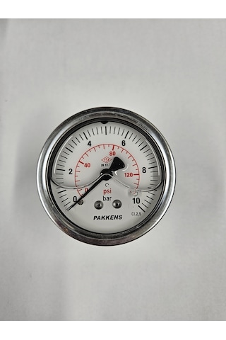 Çap 63 Pano Tip 10 Bar Gliserinli Manometre - Pakkens