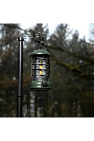 Madfox Vintage Glamping Kamp Lambası 300 Lümen Yeşil
