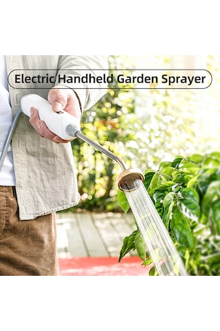 Vkemall Bahçe Sulama Elektronik Sprey, 3 Ayar Atomize, Geri Çekilebilir Çelik Top, 3m Hortum, Batarya Dahil