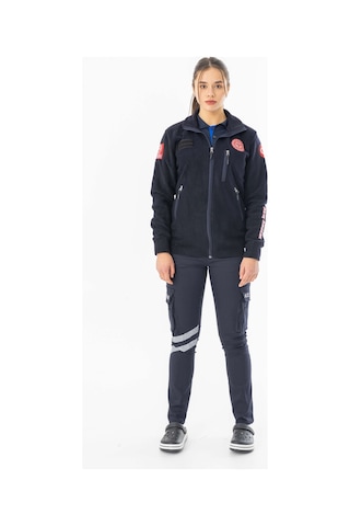 112 Acil Tıp Teknisyeni Fermuarlı Polar Ceket Unisex Att006 Lacivert