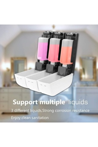 Dancemonkey 3'lü Duş Jeli, Beyaz Duş Paneli, Renkli Set, Sabunluk Ve Çok Renkli Çok Renkli