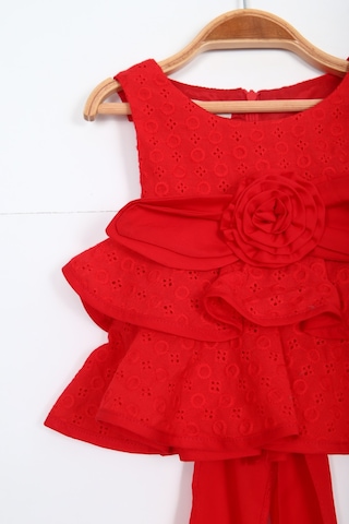 Xo Kids Kız Çocuk Şort Alt Üst Takım 2-5 Yaş 5898 Kırmızı