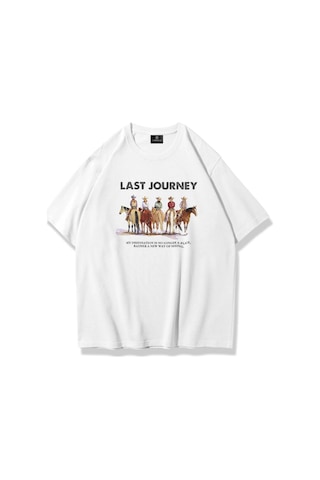Tarzsokak Unisex Last Journey Tshirt Beyaz