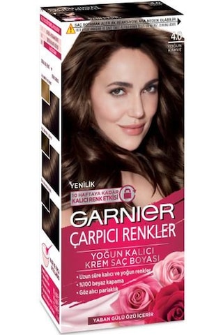 Garnier Çarpıcı Renkler Saç Boyası - 4.0 Yoğun Kahve