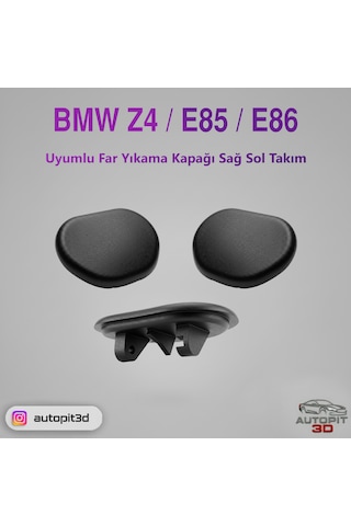 Bmw Z4 E85 / E86 Uyumlu Far Yıkama Kapağı Sağ Sol Takım