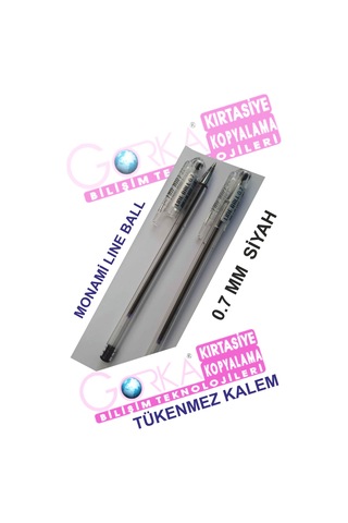 Monami Siyah Tükenmez Kalem Lıne Ball 0.7/ 1 adet