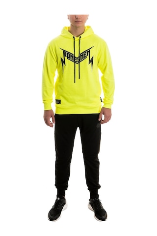 Bonesmen Erkek Kapüşonlu Sweatshirt (463018964) Neon Sarı