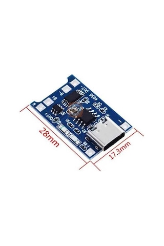 Tp4056 Type-c Usb 5v 1a 18650 Lityum Pil Şarj Modülü