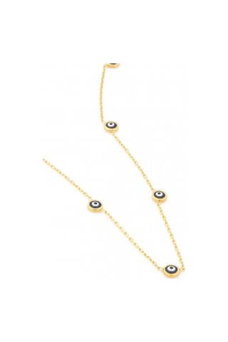 Nazar Boncuk Gümüş Kadın Kolye 925 Ayar Sevgiliye Hediye