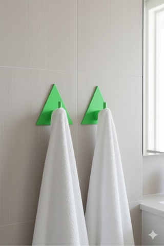 2 Li Askılık Kapı Arkası, Duvara Monte, Dayanıklı Malzeme, Sarı 9 Sarı