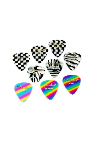 Fender 1980351101 351 Shape Rainbow Thin Gitar Penası 12'li İ
