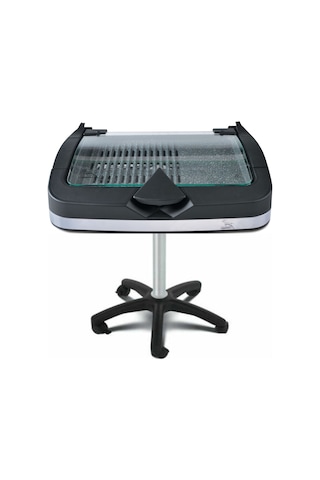 Gazella BRB3000 Granit Kapaklı Dumansız Elektrikli Izgara + Sehpası