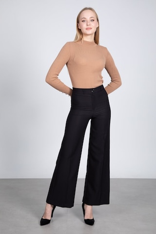 Palazzo Pantolon - Siyah-Siyah