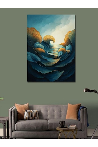 Kanvas Tablo Dalgalı Deniz Ve Rüzgar 70cmx100cm