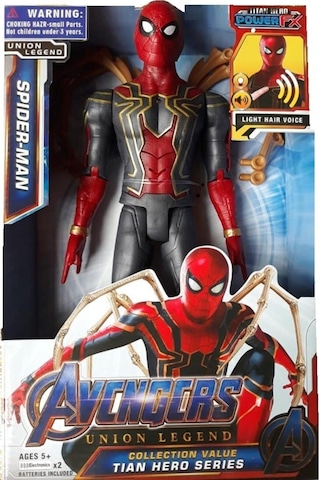 Spıderman Oyuncak Ahtapot Kollu 29cm Örümcek Adam Sesli Işıklı