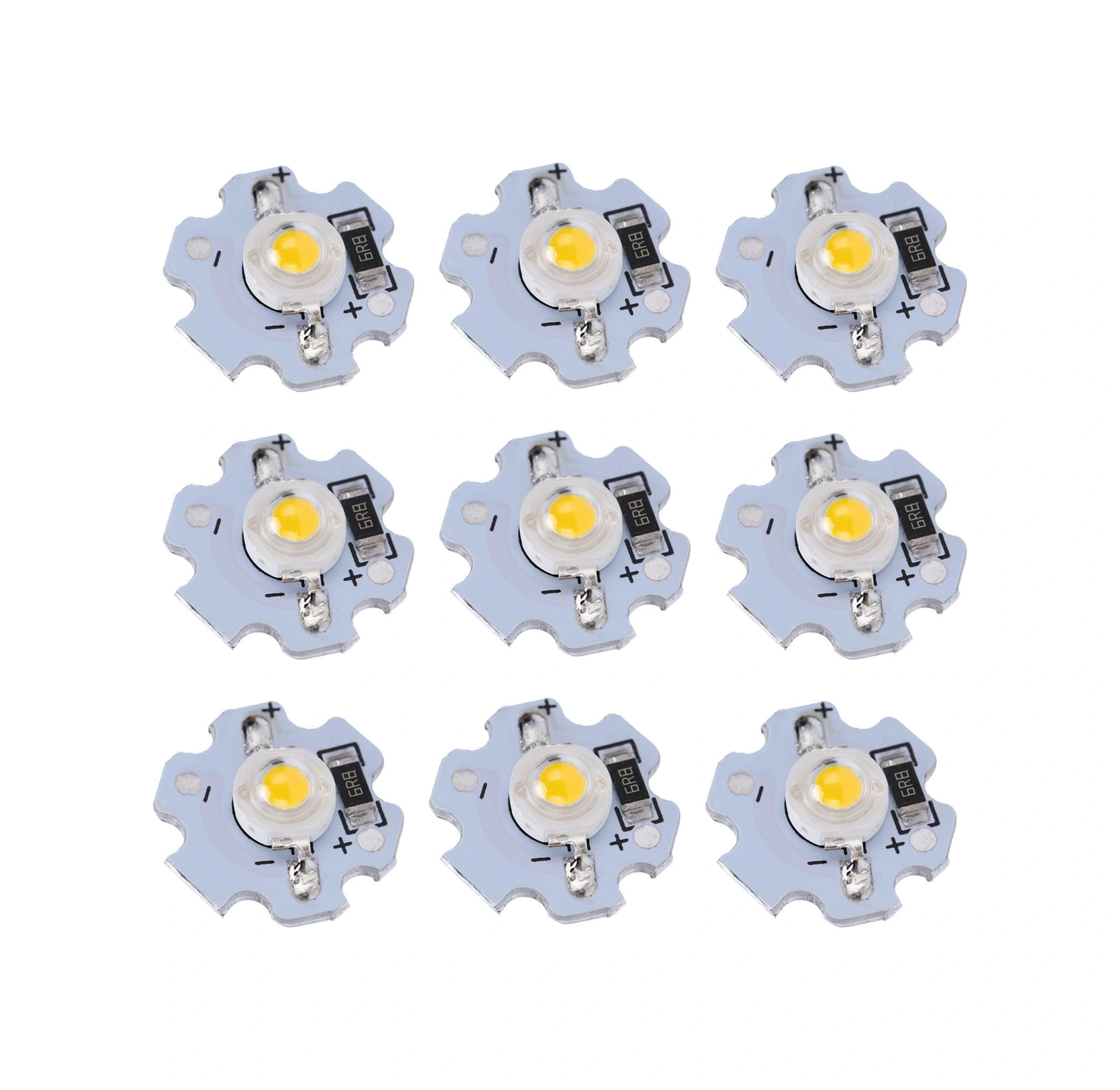 Konesam 25 Adet Axd-1w-5v Islak Beyaz Led Işık Tozu, 1w 200lm Yüksek Parlaklık, Aluminyum Tabanlı, El Feneri/spot Işığı Dıy Uygulamaları İçin İnce Beyaz Işık