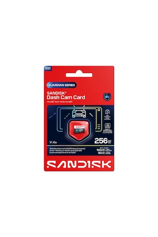 Sandısk Dash Cam 256gb 100/40mb/s Microsdxc V30 Araç Kamerası Hafıza Kartı Sdsqqnr-256g-gu6sn