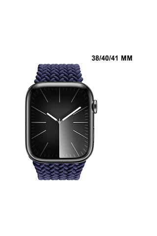 Apple Watch Uyumlu Watch 3 4 5 6 7 8 9 Seseri 38 40 41mm Solo Loop Kordon Kayış Silikon S Beden Mt86